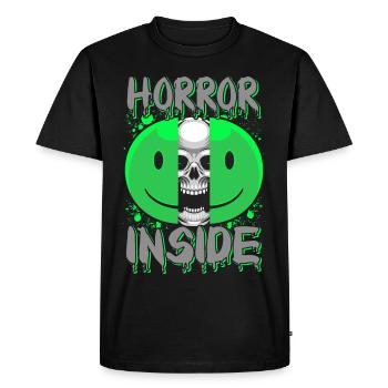 Zombie Horror Horror Film Festival + Halloween - Men's Premium Organic T-Shirt - black - Front - Nico (187cm)