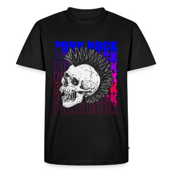 Punk Rock Pogo Anarchie Punks Punk Rocker Punk - T-shirt Premium bio Homme - noir - Devant - Nico (187cm)