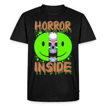 Zombie Horror Horror Film Festival + Halloween - Men's Premium Organic T-Shirt - black - Front - Nico (187cm)