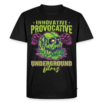 Film underground, Cinéma indépendant, Horreur - T-shirt Premium bio Homme - noir - Devant - Nico (187cm)