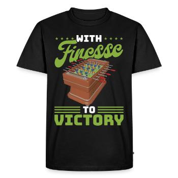 Fans de baby-foot Cadeaux Wuzler Foosball - T-shirt Premium bio Homme - noir - Devant - Nico (187cm)