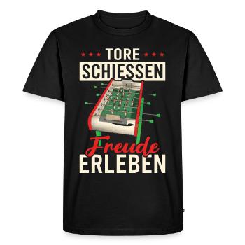 Foosball Gift Fans Wuzler Foosball - Men's Premium Organic T-Shirt - black - Front - Nico (187cm)