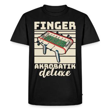 Foosball Gift Fans Wuzler Foosball - Men's Premium Organic T-Shirt - black - Front - Nico (187cm)