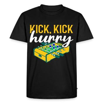Foosball Gift Fans Wuzler Foosball - Men's Premium Organic T-Shirt - black - Front - Nico (187cm)