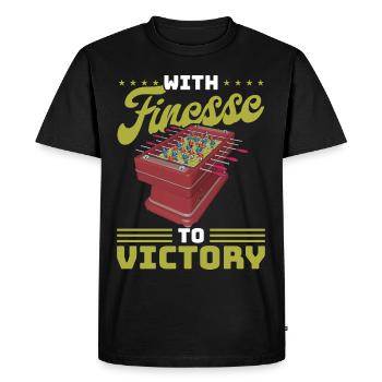 Foosball Gift Fans Wuzler Foosball - Men's Premium Organic T-Shirt - black - Front - Nico (187cm)