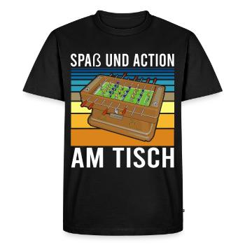 Foosball Gift Fans Wuzler Foosball - Men's Premium Organic T-Shirt - black - Front - Nico (187cm)