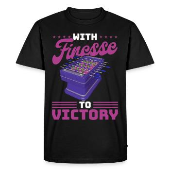 Foosball Gift Fans Wuzler Foosball - Men's Premium Organic T-Shirt - black - Front - Nico (187cm)