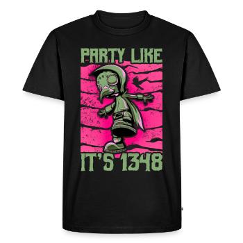 Horror Plague Doctor Film Festival Halloween Zombie - Men's Premium Organic T-Shirt - black - Front - Nico (187cm)