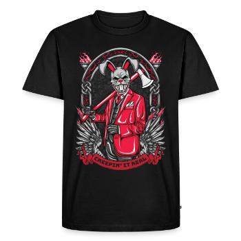 Horror Clown Horror Film Festival + Halloween - Men's Premium Organic T-Shirt - black - Front - Nico (187cm)