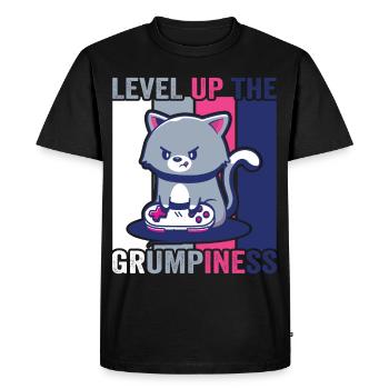 Jeux, Jeux d’argent, Jeux vidéo, Gamer - T-shirt Premium bio Homme - noir - Devant - Nico (187cm)
