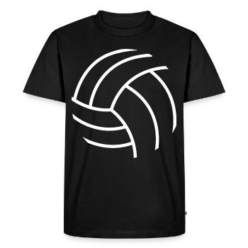 Motif de volley-ball - T-shirt Premium bio Homme - noir - Devant - Nico (187cm)