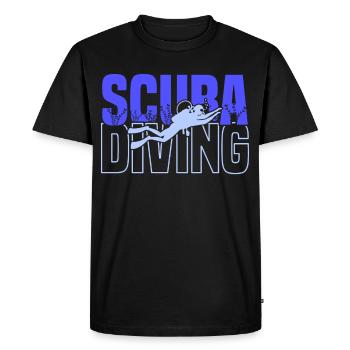 Plongée sous-marine, Plongée sous-marine, Vacances Sea Diver - T-shirt Premium bio Homme - noir - Devant - Nico (187cm)