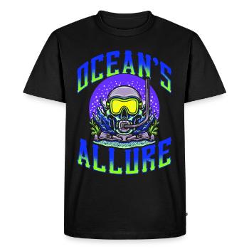 Scuba Diving, Scuba Diving, Holiday Sea Diver - Men's Premium Organic T-Shirt - black - Front - Nico (187cm)
