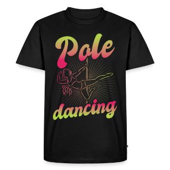Pole dance danseuse, pole dance, pole dance - T-shirt Premium bio Homme - noir - Devant - Nico (187cm)