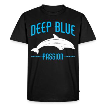 Plongée sous-marine, Plongée sous-marine, Vacances en mer - T-shirt Premium bio Homme - noir - Devant - Nico (187cm)