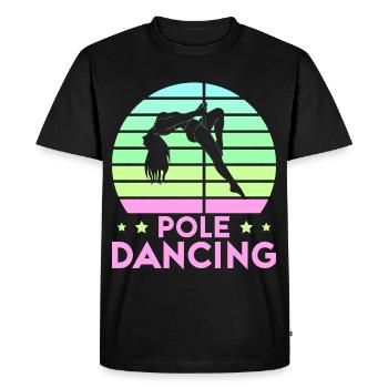 Pole dance danseuse, pole dance, pole dance - T-shirt Premium bio Homme - noir - Devant - Nico (187cm)