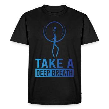 Plongée, Apnée Plongée, Apnée No Limit Apnée Apnée - T-shirt Premium bio Homme - noir - Devant - Nico (187cm)