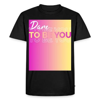 Soyez vous-même ! Confiance en soi, pensée positive Motivation - T-shirt Premium bio Homme - noir - Devant - Nico (187cm)