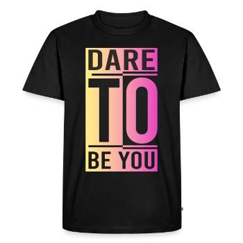 Soyez vous-même ! Confiance en soi, pensée positive, motivation - T-shirt Premium bio Homme - noir - Devant - Nico (187cm)