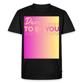 Soyez vous-même ! Confiance en soi, pensée positive, motivation - T-shirt Premium bio Homme - noir - Devant - Nico (187cm)
