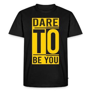Soyez vous-même ! Confiance en soi, pensée positive, motivation - T-shirt Premium bio Homme - noir - Devant - Nico (187cm)