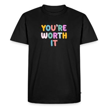 Soyez vous-même ! Confiance en soi, pensée positive, motivation - T-shirt Premium bio Homme - noir - Devant - Nico (187cm)