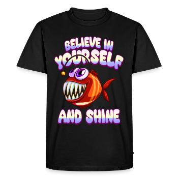 Soyez vous-même ! Confiance en soi, pensée positive, motivation - T-shirt Premium bio Homme - noir - Devant - Nico (187cm)