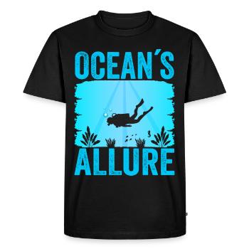Scuba Diving, Scuba Diving, Holiday Sea Diver - Men's Premium Organic T-Shirt - black - Front - Nico (187cm)