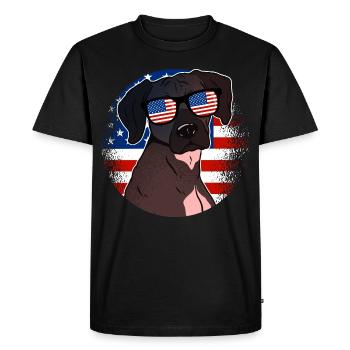 Amérique du Nord - T-shirt Premium bio Homme - noir - Devant - Nico (187cm)