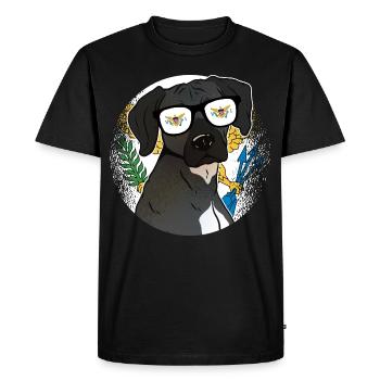 Îles Vierges américaines - T-shirt Premium bio Homme - noir - Devant - Nico (187cm)