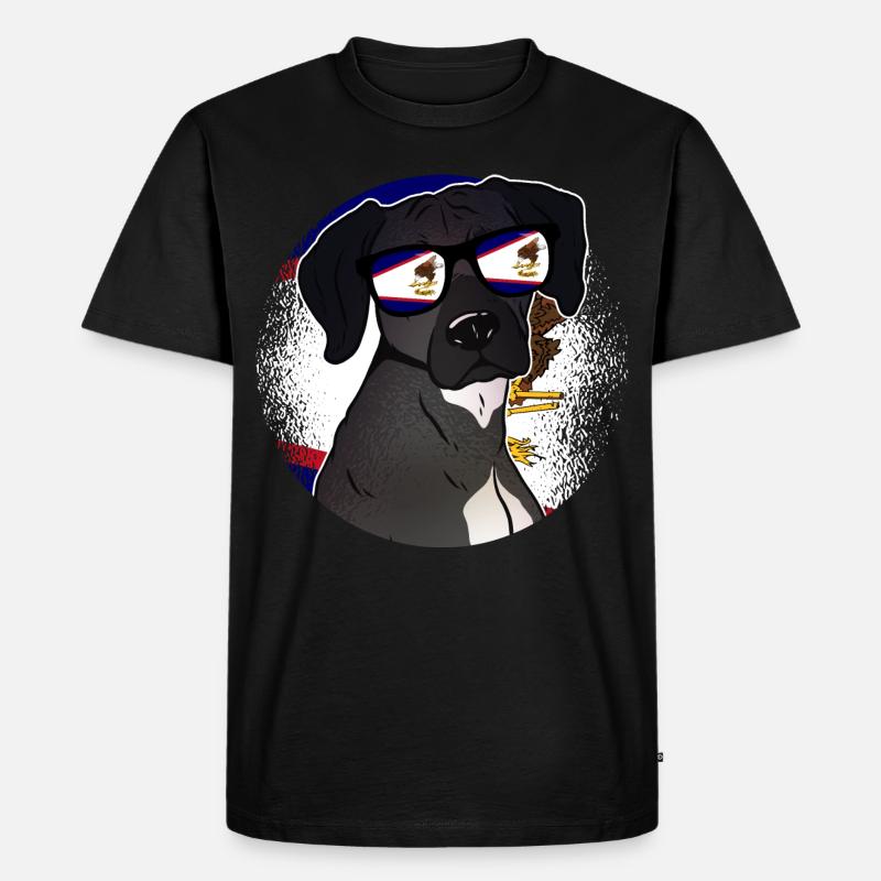 Amerikanisch-Samoa - Männer Premium Bio T-Shirt - Schwarz