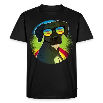 Amazigh - T-shirt Premium bio Homme - noir - Devant - Nico (187cm)