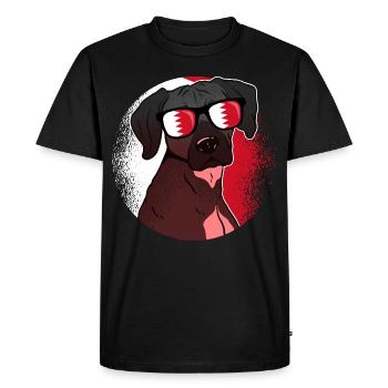 Bahrain - Men's Premium Organic T-Shirt - black - Front - Nico (187cm)