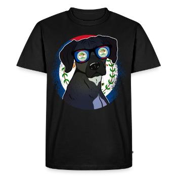 Belize - Men's Premium Organic T-Shirt - black - Front - Nico (187cm)