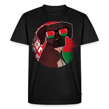 Belarus - Men's Premium Organic T-Shirt - black - Front - Nico (187cm)