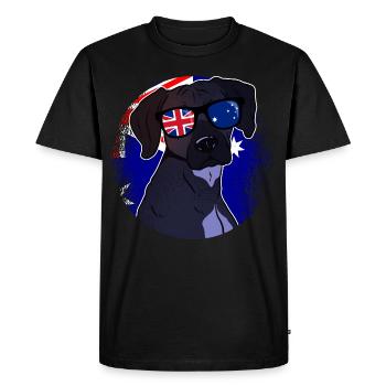 Australie - T-shirt Premium bio Homme - noir - Devant - Nico (187cm)