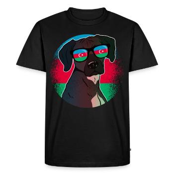 Azerbaijan - Men's Premium Organic T-Shirt - black - Front - Nico (187cm)