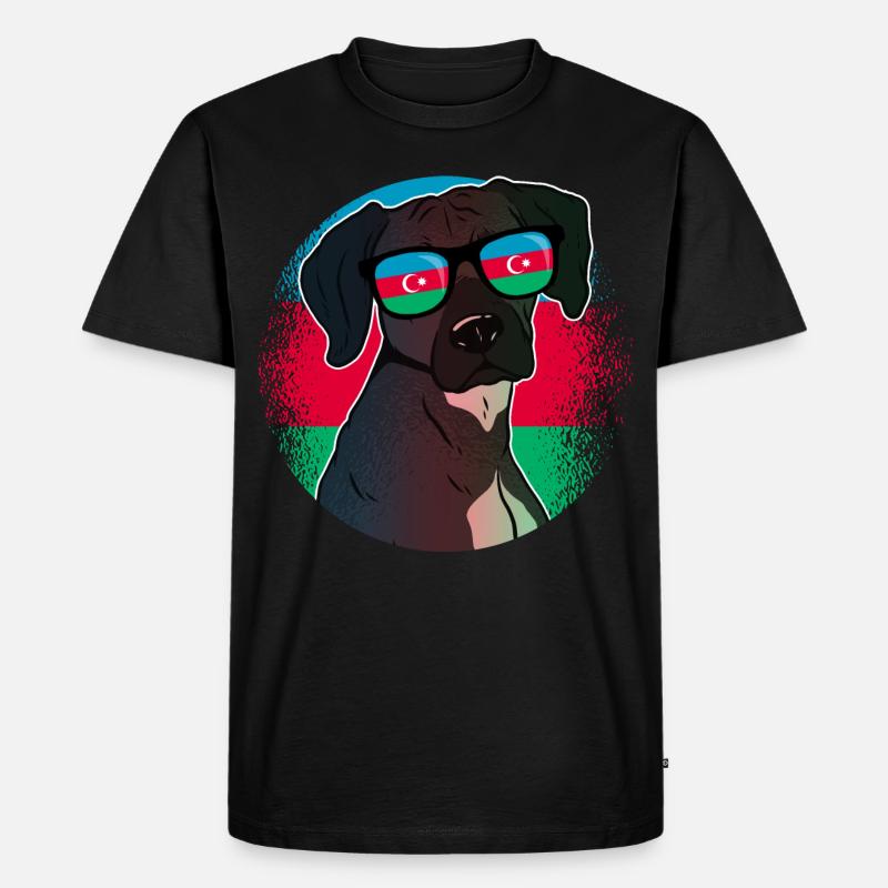 Aserbaidschan - Männer Premium Bio T-Shirt - Schwarz