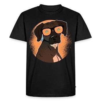 Bali - Men's Premium Organic T-Shirt - black - Front - Nico (187cm)