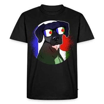 Batwa - Men's Premium Organic T-Shirt - black - Front - Nico (187cm)