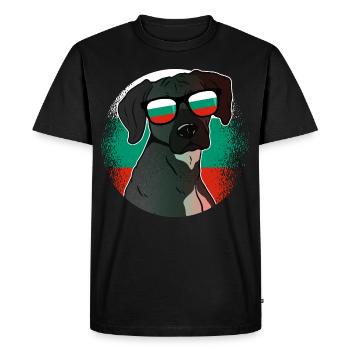 Bulgaria - Men's Premium Organic T-Shirt - black - Front - Nico (187cm)