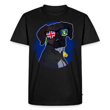 British Virgin Islands - Men's Premium Organic T-Shirt - black - Front - Nico (187cm)