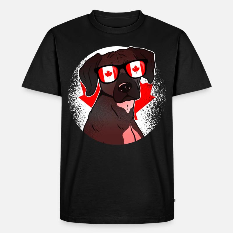 Kanada - Männer Premium Bio T-Shirt - Schwarz