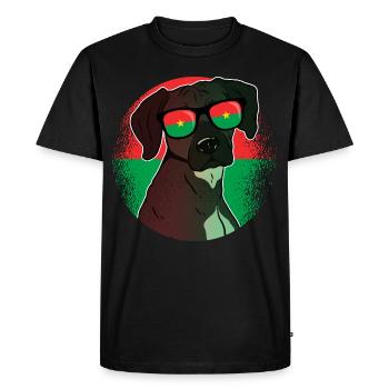Burkina Faso - T-shirt Premium bio Homme - noir - Devant - Nico (187cm)