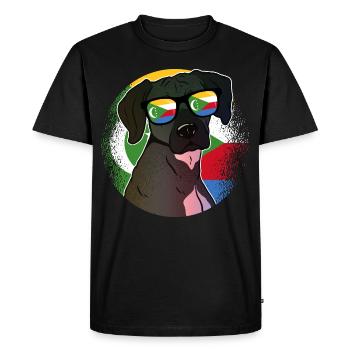 Comores - T-shirt Premium bio Homme - noir - Devant - Nico (187cm)
