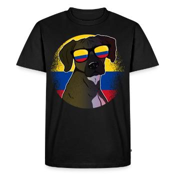 Colombie - T-shirt Premium bio Homme - noir - Devant - Nico (187cm)