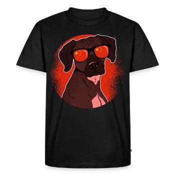 Chine - T-shirt Premium bio Homme - noir - Devant - Nico (187cm)