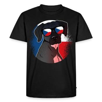 République tchèque - T-shirt Premium bio Homme - noir - Devant - Nico (187cm)