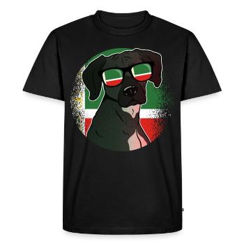 Tchétchénie - T-shirt Premium bio Homme - noir - Devant - Nico (187cm)