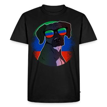 Daghestan - T-shirt Premium bio Homme - noir - Devant - Nico (187cm)